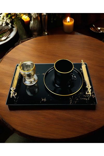 CyzHome Heartfelt Engagement Coffee Tray