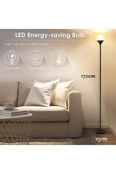 COOYA Led Floor Lamp, with 3 Levels Dimmable, Drop-Resistant, for Living Room Bedroom