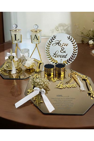 CyzHome Slate Promise Engagement Tray Set