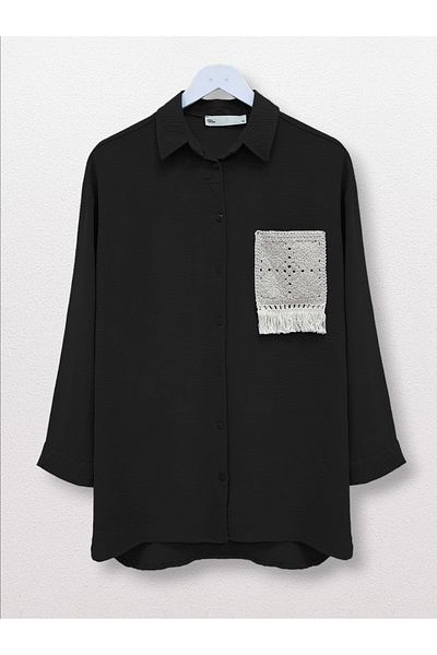 Modamorfo Knitted Pocket Buttoned Ayrobin Shirt