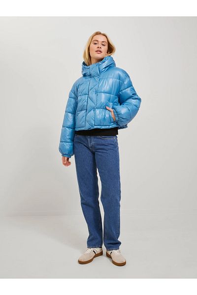 Jack & Jones Jack Jones Jxpearl Shine Puffer Jacket Otw Sn Palton albastru pentru femei
