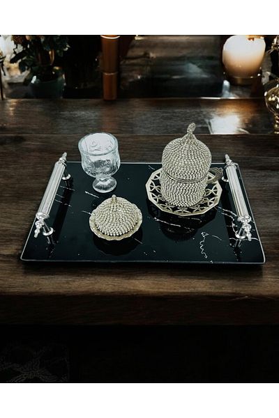 CyzHome Vow Promise Engagement Coffee Tray