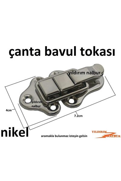 Yıldırım 2 Pieces Bag Buckle Nickel Large Suitcase Lock