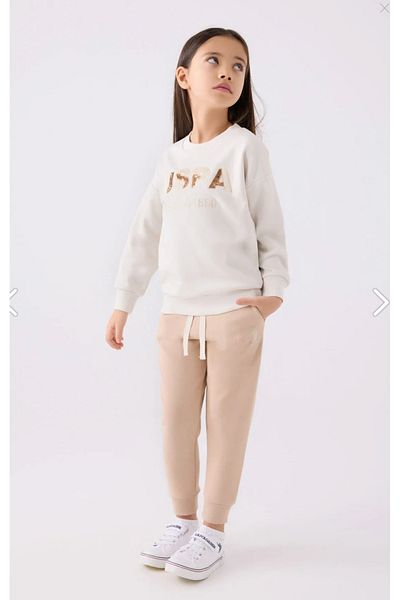 U.S. Polo Assn. Κορίτσι, Αδειοδοτημένο Μπεζ, Σετ αθλητικής φόρμας