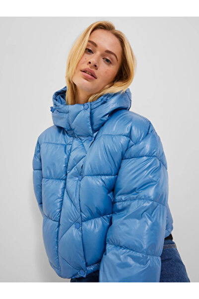 Jack & Jones Jack Jones Jxpearl Shine Puffer Jacket Otw Sn Palton albastru pentru femei