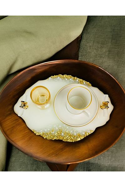 CyzHome Spark Groom Coffee Tray - Promise Design