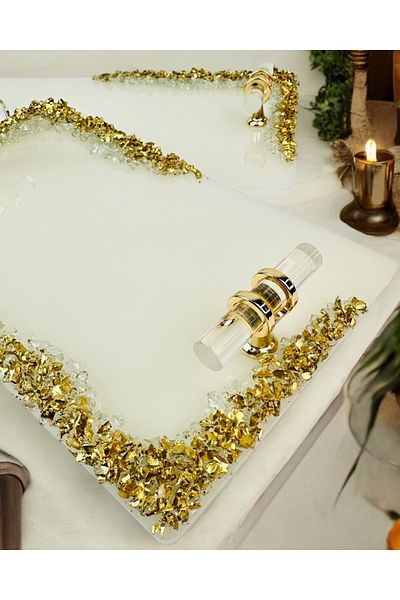 CyzHome Awe Decorative Promise Engagement Tray