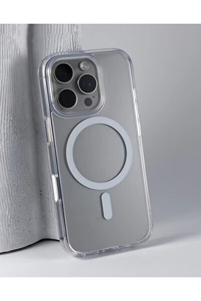 Go Aksesuar Iphone 16 Promax Magsafe Özellikli Şeffaf Kılıf
