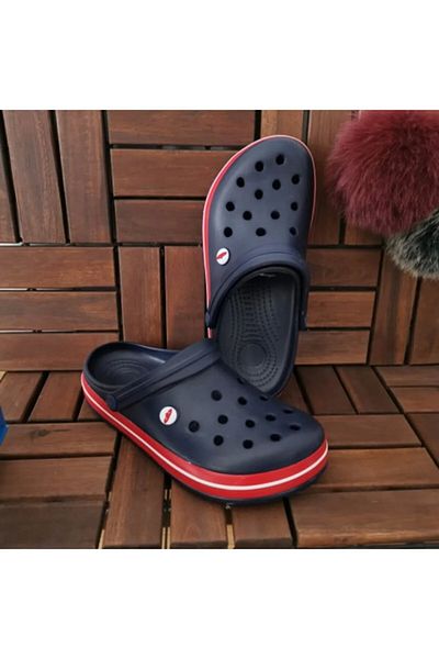 Akınal Bella Унисекс Sabo Slippers Болнични чехли Navy-червен