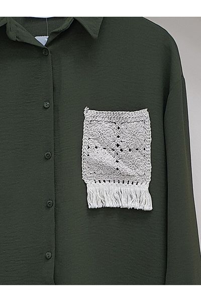 Modamorfo Gestricktes Ayrobin-Hemd mit Taschen und Knöpfen