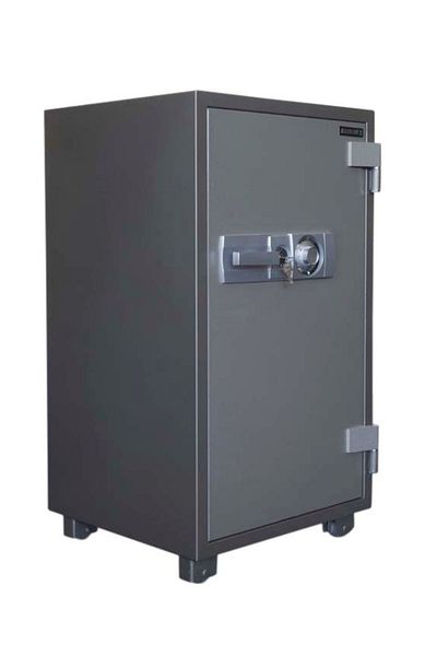 Mahmayi Secureplus 110 Fire Safe Shelved Organiser with 2 Key Locks - W61cm x D58.6cm x H110cm (Grey)