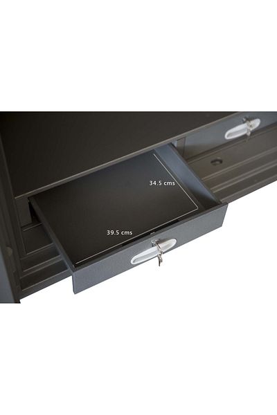 Mahmayi Secure Plus Fire Cupboard With Two Lockable Drawers With Multi Adjustable (Dial + Key)