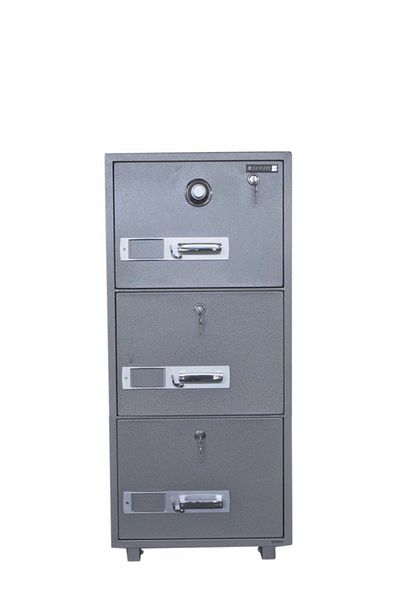 Mahmayi SecurePlus 680-3DK Filing Cabinet, Modern Design 3 Drawer Fire Proof Cabinets for Office Home-222Kgs