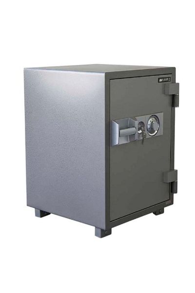 Mahmayi Secure 105 Fire Safe Secure Functional Organiser with Dial and Key- W49.4cm x D55cm x H71.8cm (Grey)