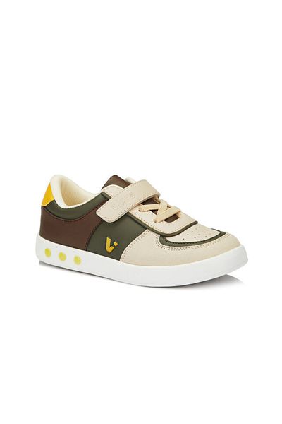 Vicco Khaki Sam Kids Sneakers - Lighted