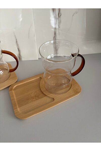 SEVEN7 Bambu Altlık ve Çay Bardağı 2 parça 240ml