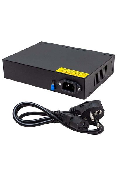 Powermaster محول إيثرنت Poe بقدرة 72 وات بسرعة 10/100 ميجابت في الثانية - 4 2 منفذ