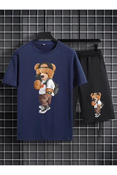 DAXİS Sportwear Company Ανδρικό μπλουζάκι με κοντό μανίκι με στάμπα Teddy Bea...