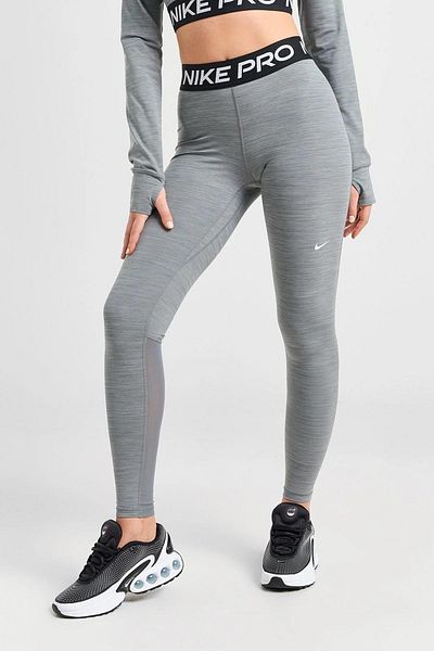 Nike Pro 365 Dri Fit Training Mid Rise Full Lungime Tight Fit Green Leggings de recuperare Gri Melange