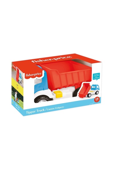 DOLU OYUNCAK 1827 Fisher Price Toy Dump Truck with Window in Box 38 cm
