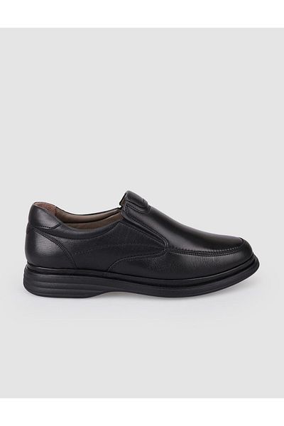 Cabani 100% Genuine Leather Black Men's Casual Shoes