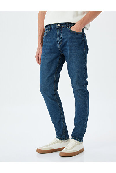 Koton Micheal Skinny Men's Jean Pants 5Sam40040Id Medium Indigo