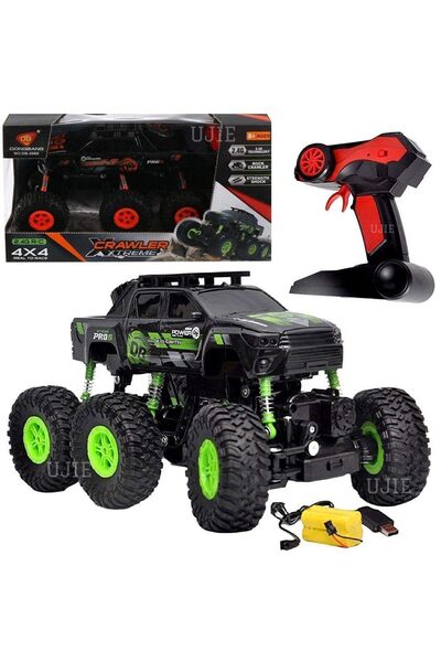 Genel Markalar 6 Tekerlekli Arazi Canavarı Şarjlı Uzaktan Kumandalı Araba 2.4...
