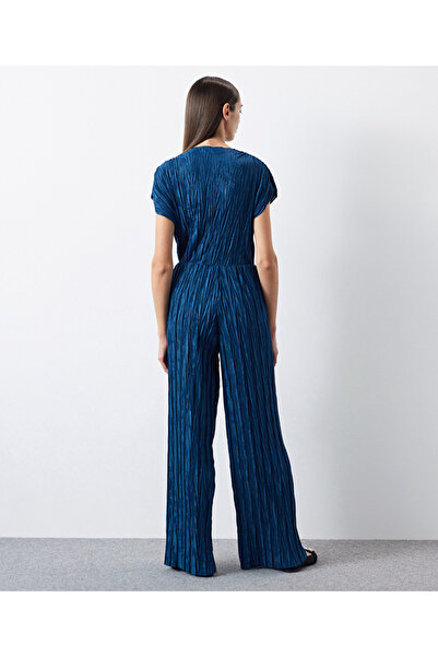 İpekyol Dokulu wide leg fit pantolon