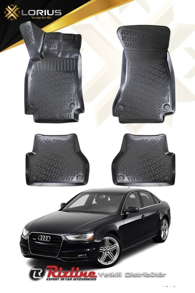 Rizline Audi A4 B8 2008-2016 3d Havuzlu Paspas