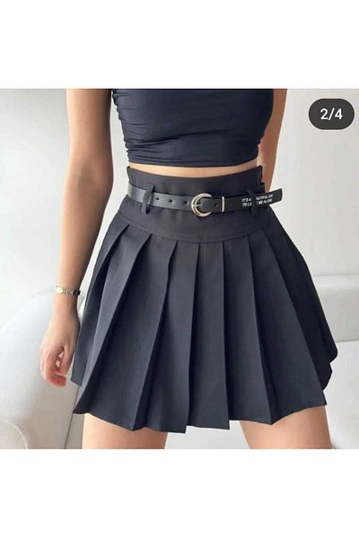 Fua Shop Fusta scurtă căptușită plisată de damă