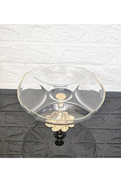 atabey home Cast Iron Semerkand with Gold Legs - Serving Plate with Small Compartments, 25 cm