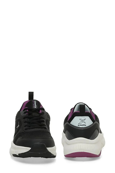 Kinetix GLANCE PU W 4P Phlon Hafif Taban Bağcıklı Kadın Comfort Ayakkabı SİYAH