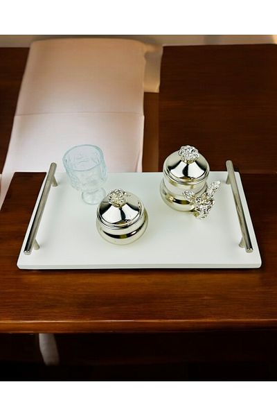 CyzHome Tranquility Groom Coffee Cup Tray