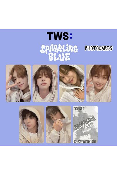 Kpop Dünyasi Tws'' Sparkling Blue'' Photocards Set 1