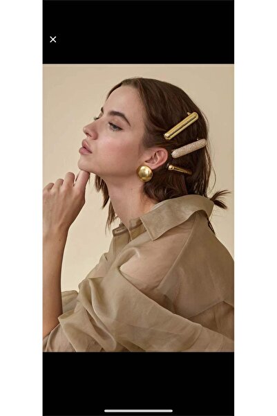 Pelin Aksesuar Cataramă automată mare cu cristal auriu