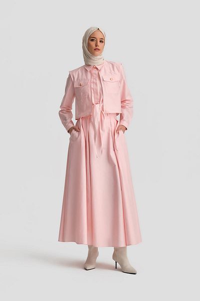 Armine 24K6917 Model Pink Front Tie Suit