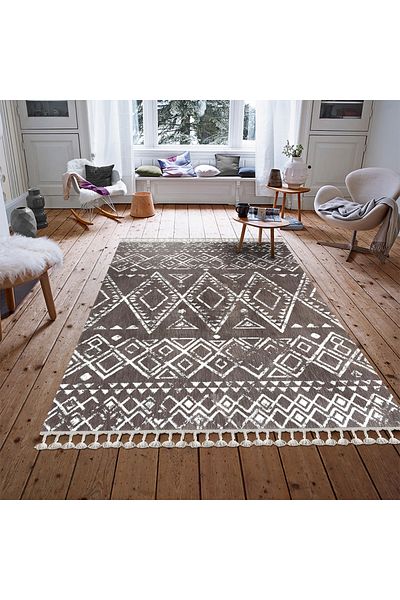 Homelux Maddy rectangular rug, 160x230, oriental, light brown, white, polyester