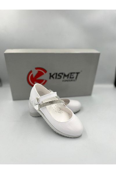 kismet kundura copil balerină albă cu bandă ortopedică completă sezon nou