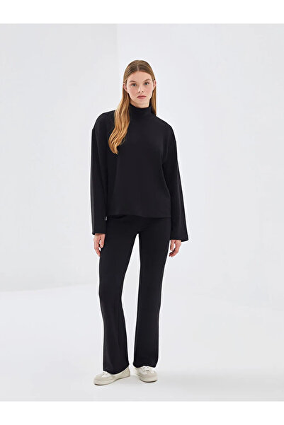 LC Waikiki LCW Vision Siyah Beli Lastikli Kadın Eşofman Altı