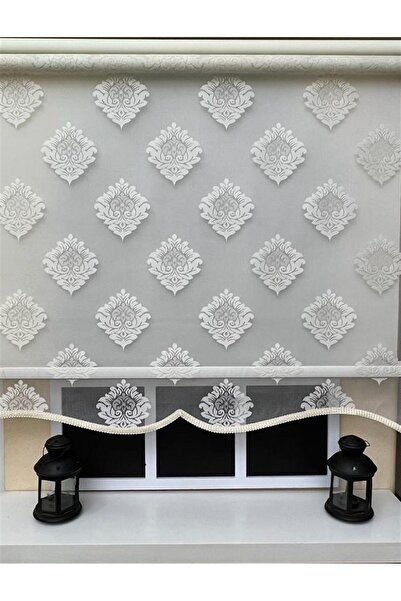 StorBurada Çift Mekanizmalı Ekru Tül Perde ve Stor Perde STB45239-V105