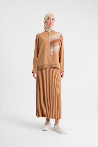 Armine Costum cu fusta 24yd4401 Camel