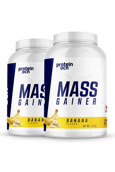 Proteinocean Mass Gainer - Banana - 2.5kg X 2 Pieces