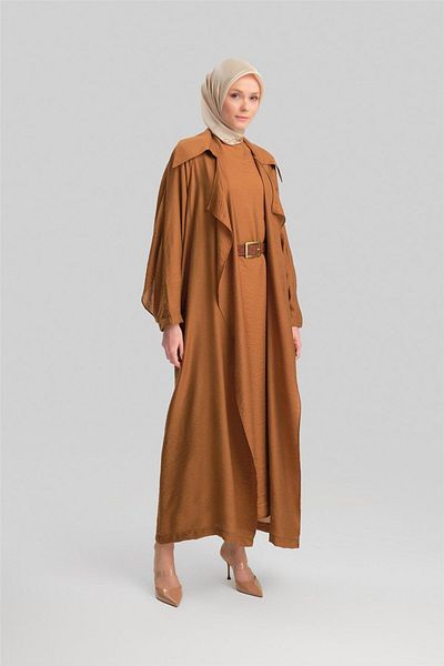 Armine 24Y6820 Model Brown Belted Double Set