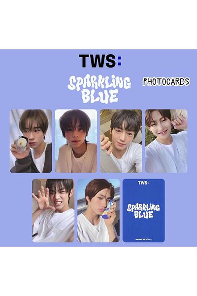 Kpop Dünyasi Tws'' Sparkling Blue'' Photocards Set 2