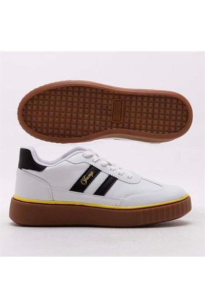 Jump 28146 Thermo Non-Slip Sole Lace-Up Comfort Insole Unisex Sports Shoes White