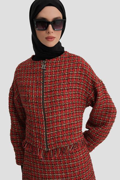 Armine Red Tweed Set - 24K6916 Model