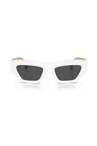 Versace White Geometric Women's Sunglasses - Ve 4432u 40187 53