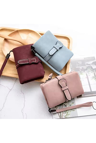 rinkadoll Yeni tasarım bileklikli yumuşak deri kullanışlı cüzdan küçük boy