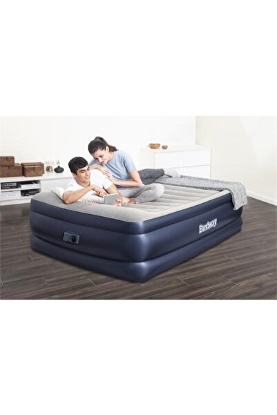 BESTWAY سرير هوائي كوين مدمج بمضخة تيار متردد من تريتك 2.03 متر × 1.52 متر × 61 سم 26-67690