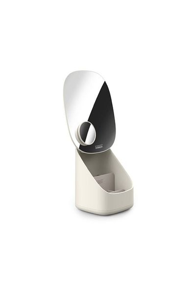 Joseph Joseph Viva Pedestal mirror with storage grey